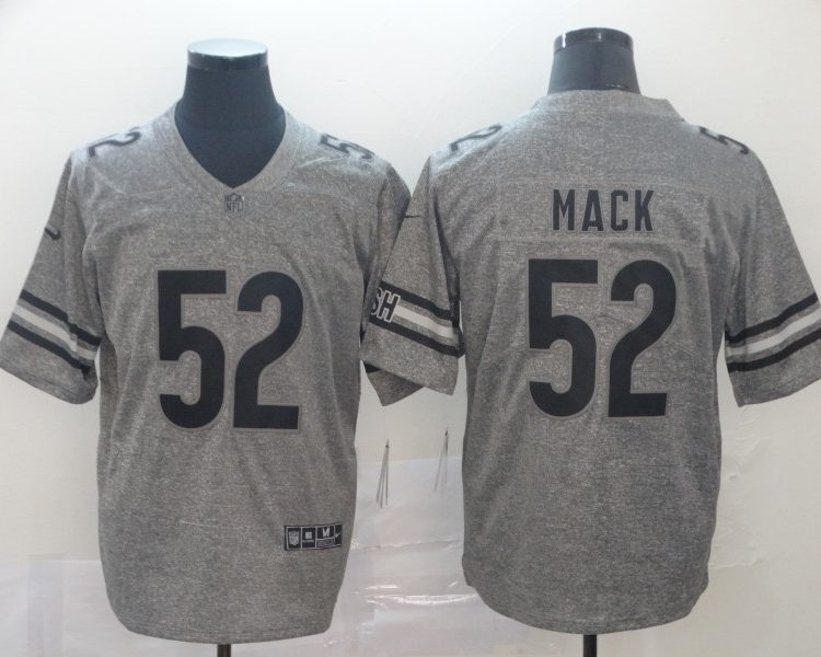 Men's Chicago Bears Khalil Mack #52 Gray Jersey