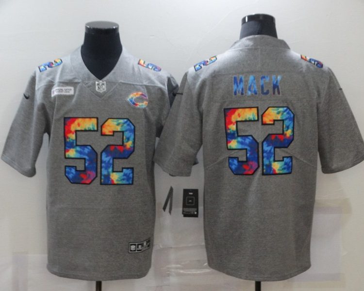 Men's Chicago Bears Khalil Mack #52 Gray Team Jersey