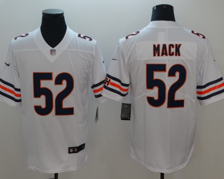 Men's Chicago Bears Khalil Mack #52 White Jersey