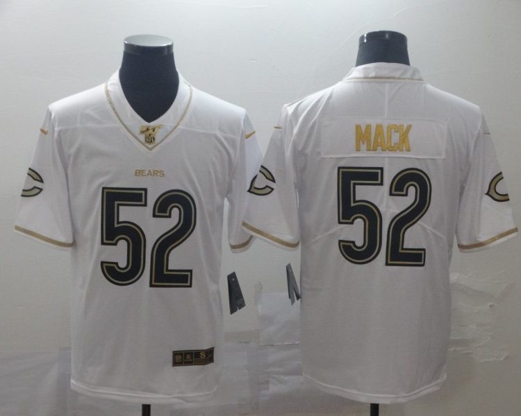 Men's Chicago Bears Khalil Mack #52 White Jersey