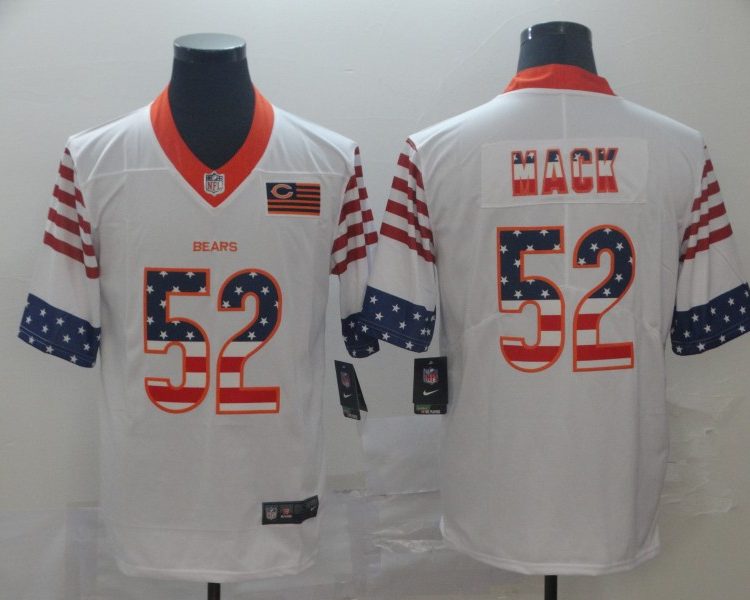 Men's Chicago Bears Khalil Mack #52 White Team Jersey