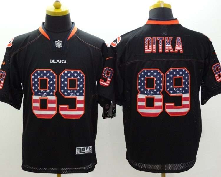 Men's Chicago Bears Mike Ditka #89 Black Jersey