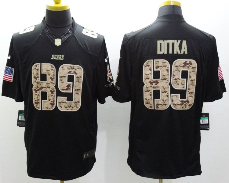 Men's Chicago Bears Mike Ditka #89 Black Jersey