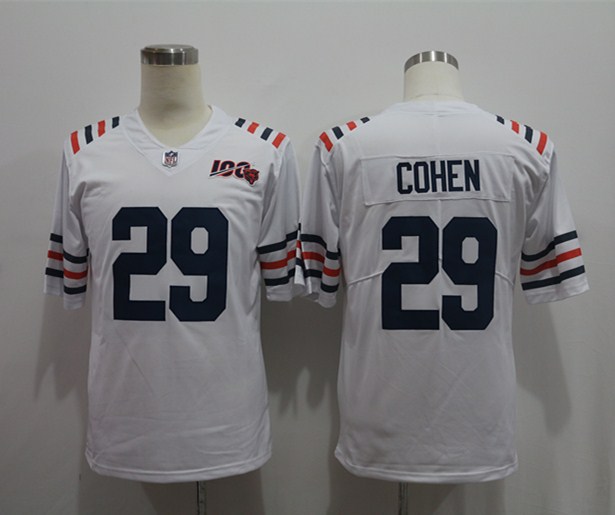 Men's Chicago Bears Tarik Cohen #29 White 2019 Alternate Classic Jersey