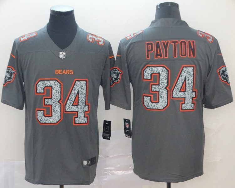 Men's Chicago Bears Walter Payton #34 Gray Team Jersey