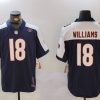 Men's Chicago Bears Caleb Williams #18 Navy Jersey