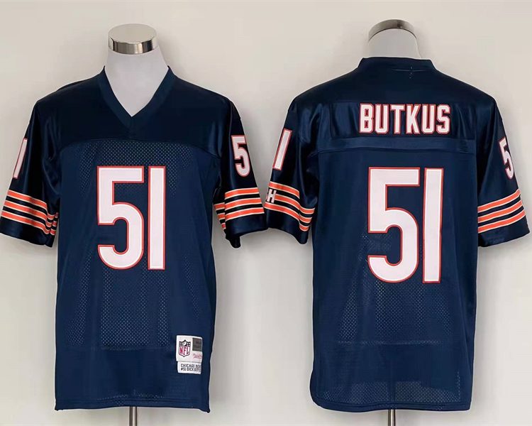 Men's Chicago Bears Dick Butkus Mitchell & Ness Navy Legacy Jersey