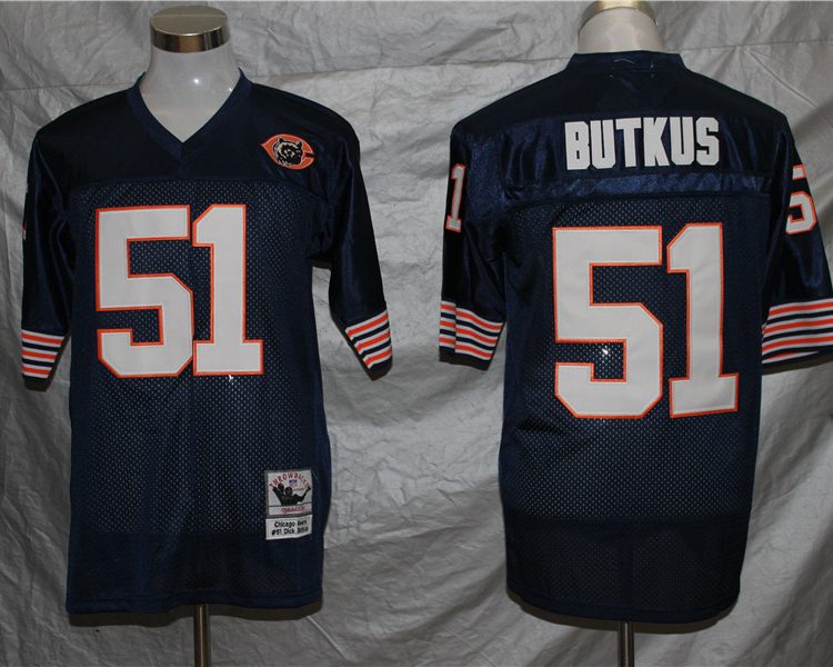 Men's Chicago Bears Dick Butkus Mitchell & Ness Navy Legacy Jersey