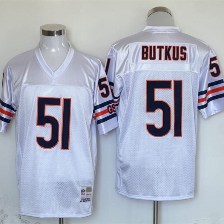 Men's Chicago Bears Dick Butkus Mitchell & Ness White Legacy Jersey