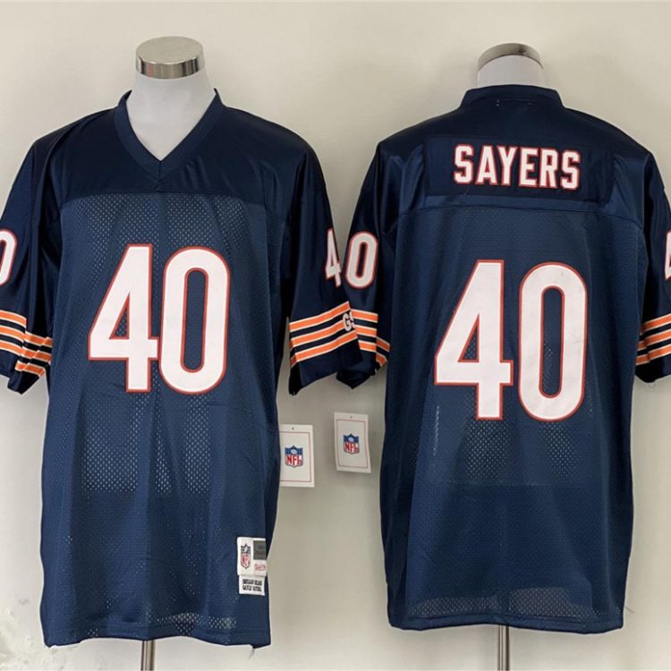 Men's Chicago Bears Gale Sayers Mitchell & Ness Navy Legacy Jersey