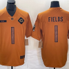 Men's Chicago Bears Justin Fields #1 Brown 2023 Salute To Service Limited Jersey