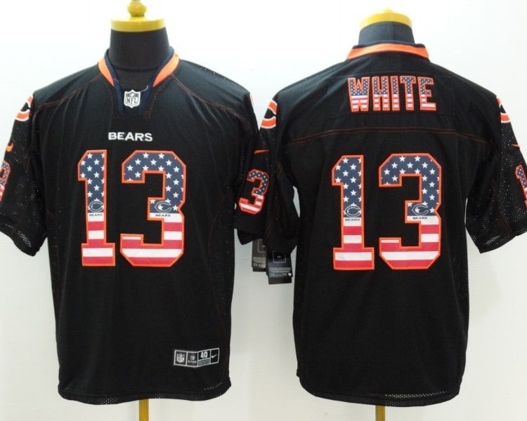 Men's Chicago Bears Kevin White #13 Black Jersey