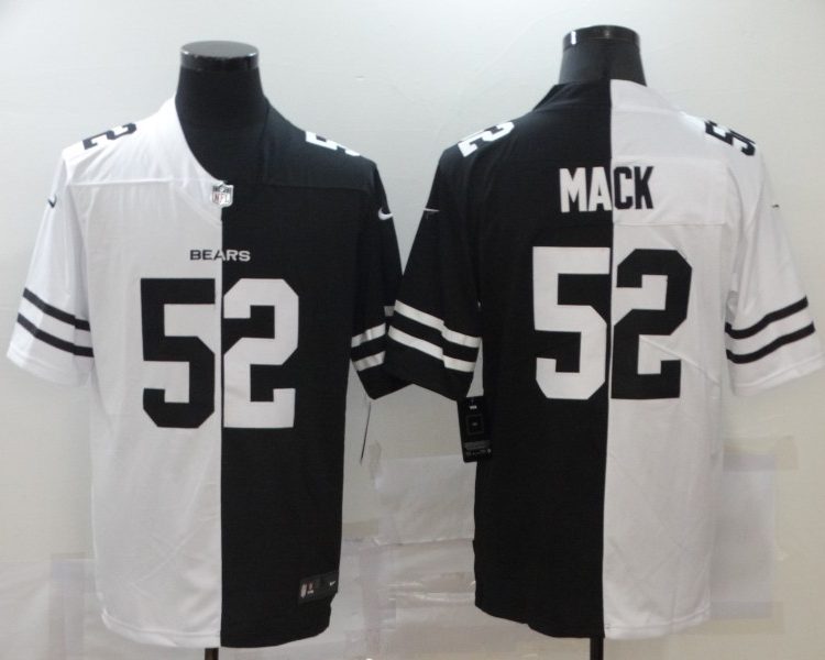 Men's Chicago Bears Khalil Mack #52 Black/White Jersey