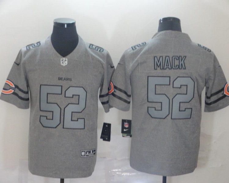 Men's Chicago Bears Khalil Mack #52 Gray Jersey