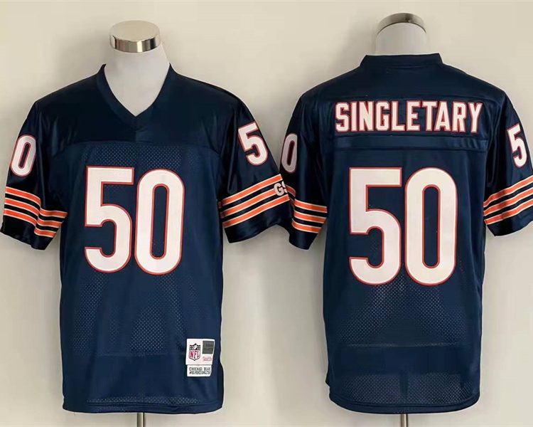 Men's Chicago Bears Mike Singletary Mitchell & Ness Navy Legacy Jersey