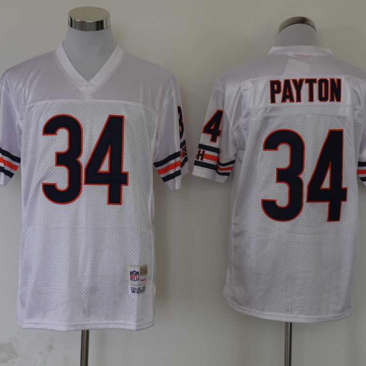 Men's Chicago Bears Walter Payton Mitchell & Ness White Legacy Jersey