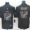 Men's New England Patriots #12 Tom Brady Black Jersey
