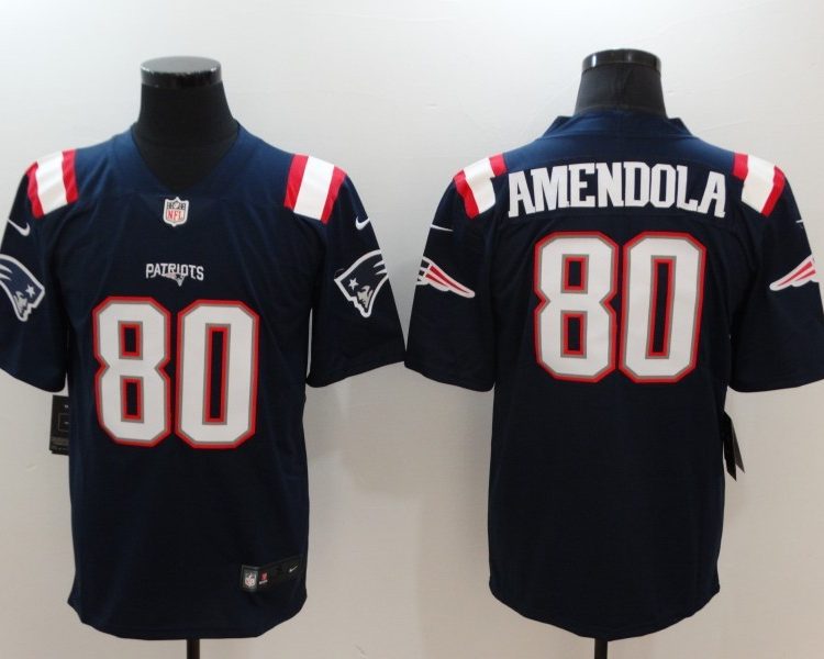 Men's New England Patriots Danny Amendola #80 Navy Jersey