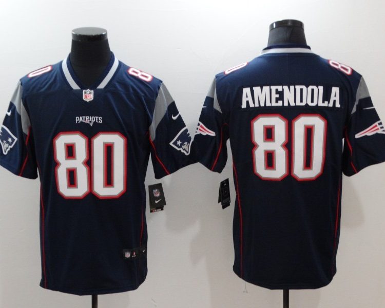 Men's New England Patriots Danny Amendola #80 Navy Jersey