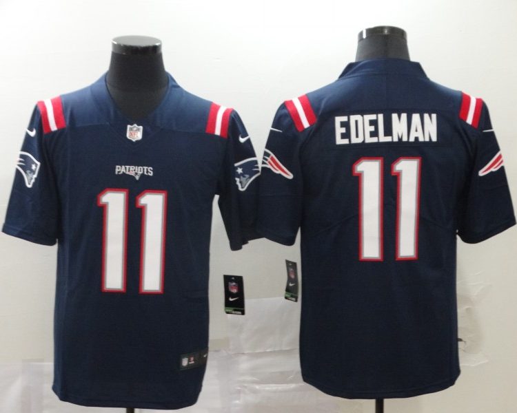 Men's New England Patriots Julian Edelman #11 Navy Jersey