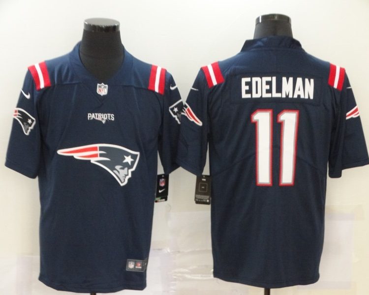 Men's New England Patriots Julian Edelman #11 Navy Jersey