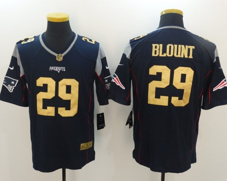 Men's New England Patriots LeGarrette Blount #29 Navy Jersey