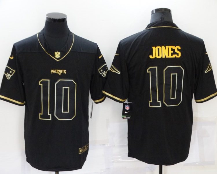 Men's New England Patriots Mac Jones #10 Black Jersey