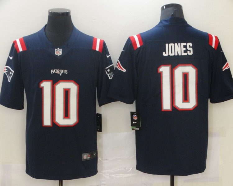 Men's New England Patriots Mac Jones #10 Navy Legend Jersey