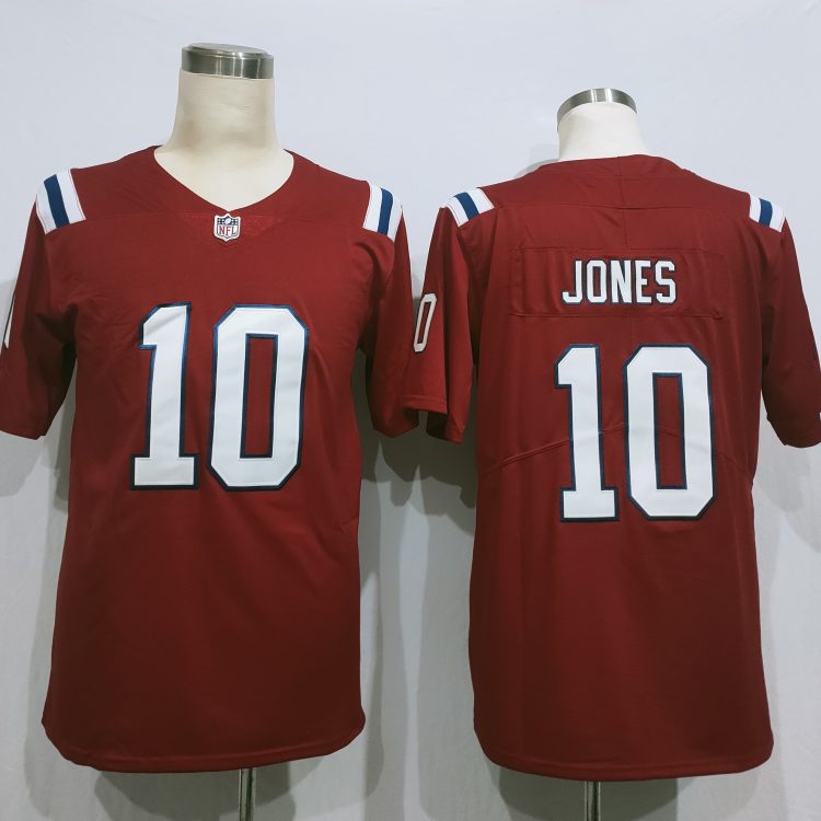 Men's New England Patriots Mac Jones #10 Red Jersey