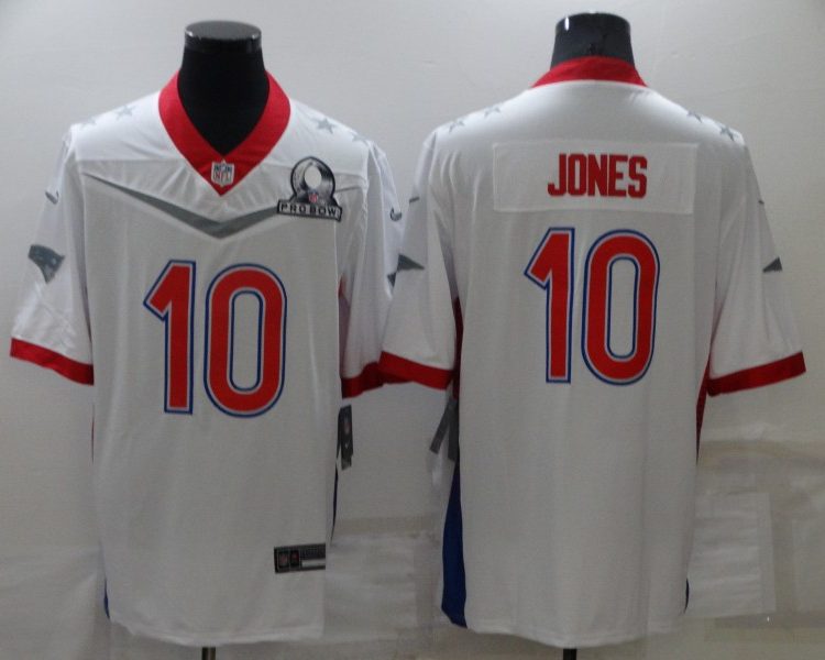 Men's New England Patriots Mac Jones #10 White ALL STAR Jersey