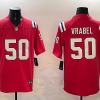 Men's New England Patriots Mike Vrabel #50 Red Retired Alternate Jersey