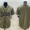 Men's New England Patriots Olive 2022 Salute To Service Limited Blank Jersey