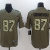 Men's New England Patriots Rob Gronkowski #87 Brown Jersey