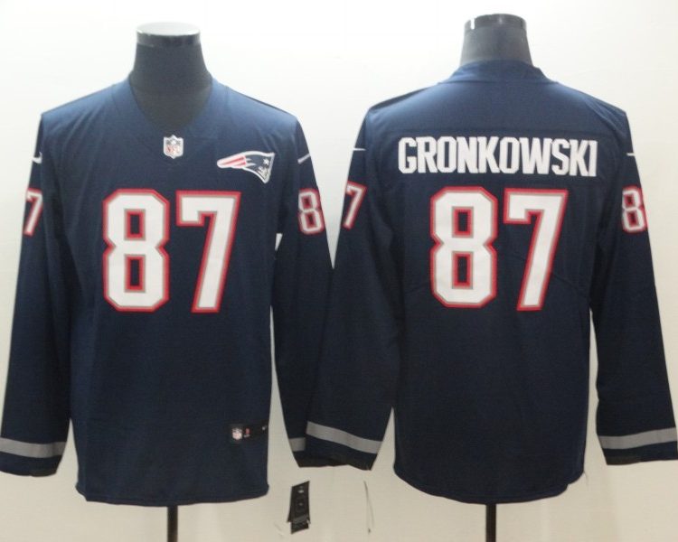 Men's New England Patriots Rob Gronkowski #87 Navy Jersey