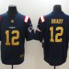 Men's New England Patriots Tom Brady #12 Navy Authentic Jersey