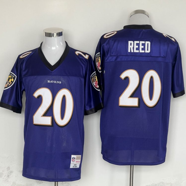 Men's Baltimore Ravens Ed Reed Mitchell & Ness Purple Legacy Jersey