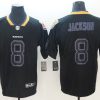 Men's Baltimore Ravens Lamar Jackson #8 Black Authentic Jersey