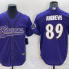 Men's Baltimore Ravens Mark Andrews #89 Purple Jersey Joint Edition