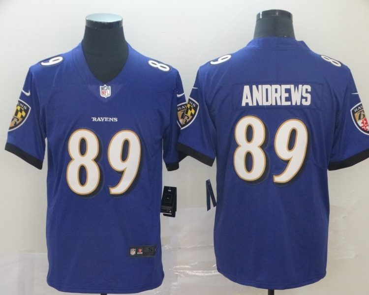 Men's Baltimore Ravens Mark Andrews #89 Purple Jersey