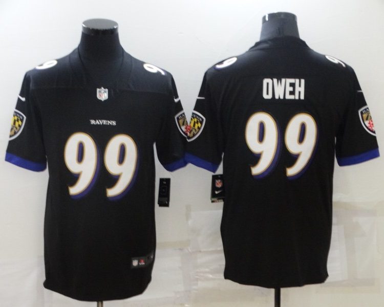 Men's Baltimore Ravens Odafe Oweh #99 Black Jersey