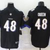 Men's Baltimore Ravens Patrick Queen #48 Black Jersey