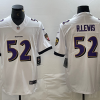 Men's Baltimore Ravens Ray Lewis #52 White Jersey