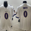 Men's Baltimore Ravens Roquan Smith #0 White Team Jersey