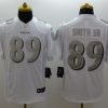 Men's Baltimore Ravens Steve Smith Sr #89 White Jersey
