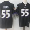 Men's Baltimore Ravens Terrell Suggs #55 Black Jersey