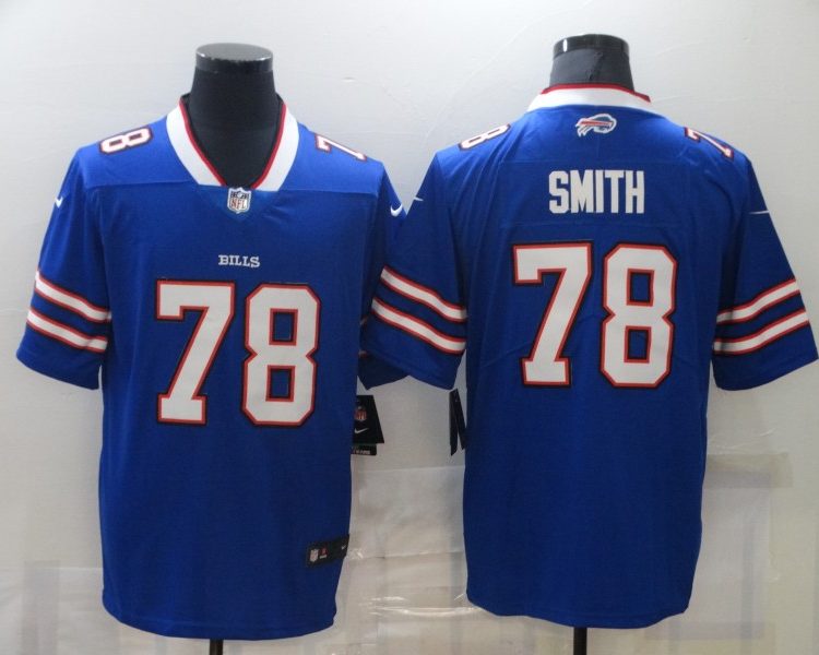 Men's Buffalo Bills Bruce Smith #78 Blue Jersey