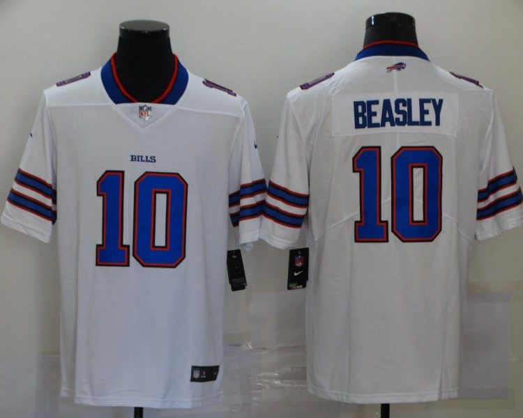 Men's Buffalo Bills Cole Beasley #10 White Jersey