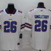 Men's Buffalo Bills Devin Singletary #26 White Jersey