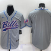 Men's Buffalo Bills Gray Blank Jersey
