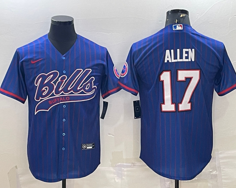 Men's Buffalo Bills Josh Allen #17 Royal Jersey Joint Edition